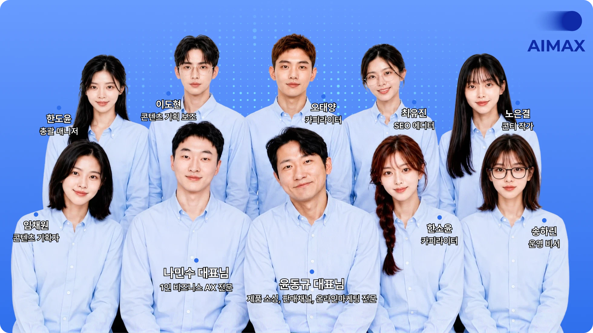 AI 직원 단체 사진